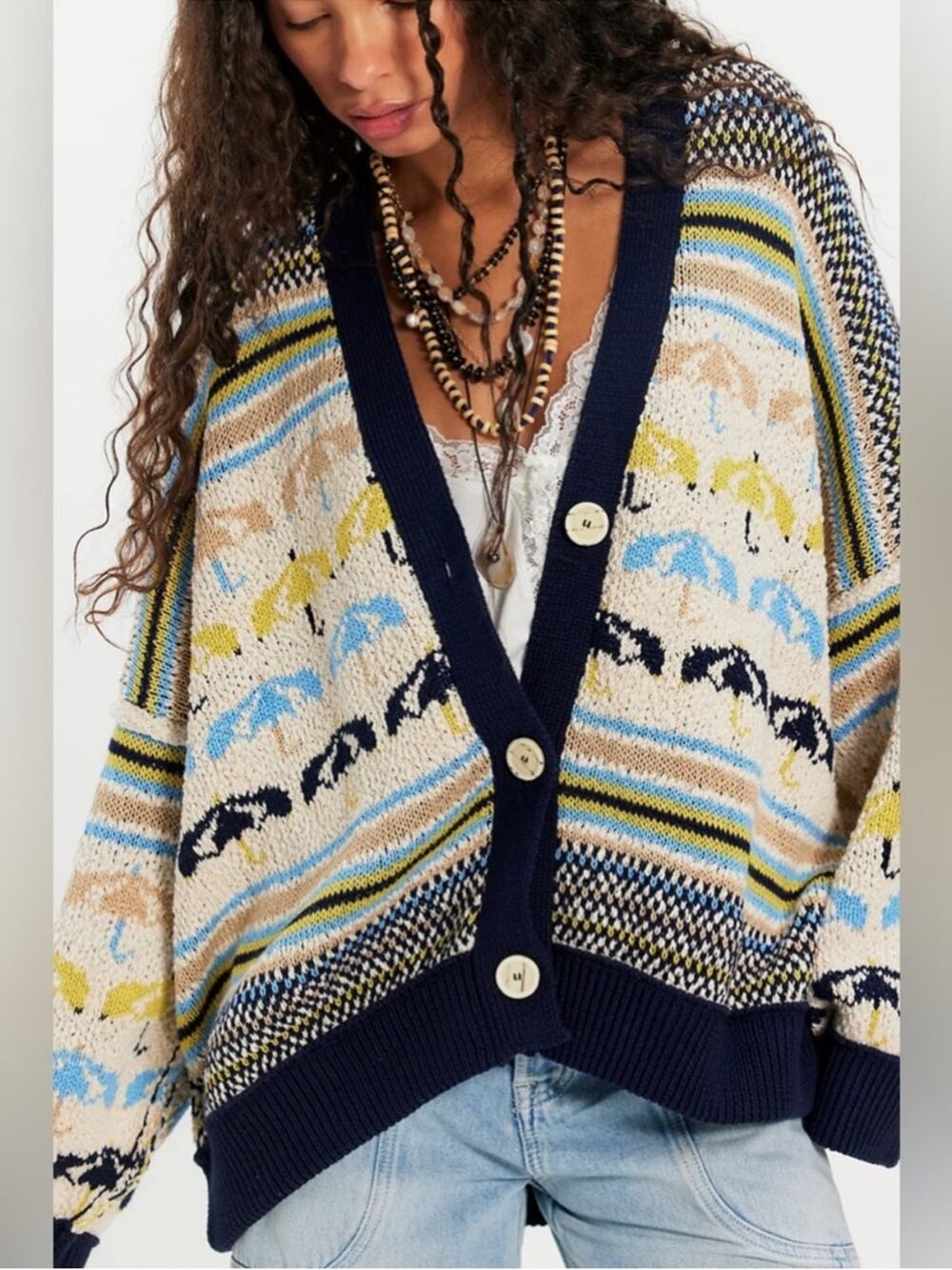 Free People Umbrella Day Cardigan
